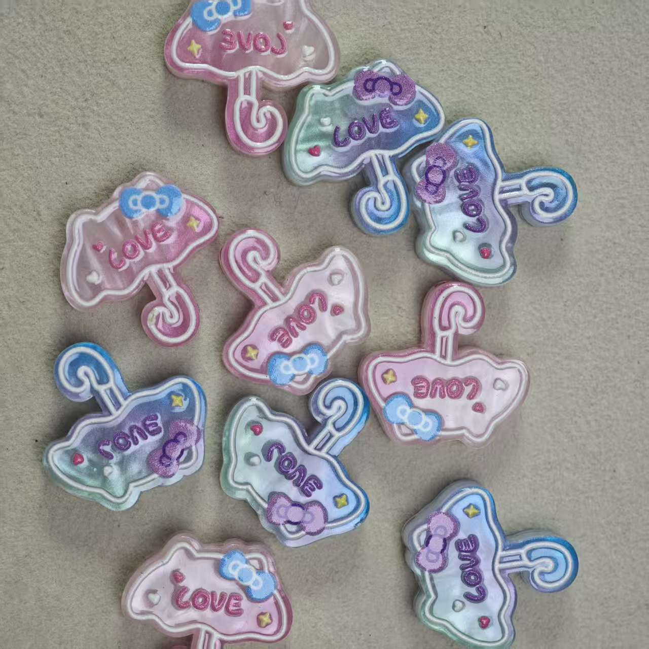 J002【5pcs】Korean glue bead