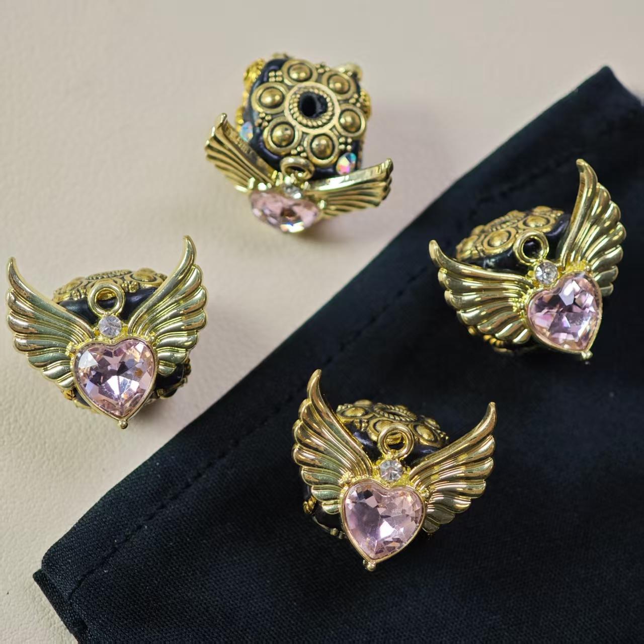 M010【4pcs】 Alloy beads