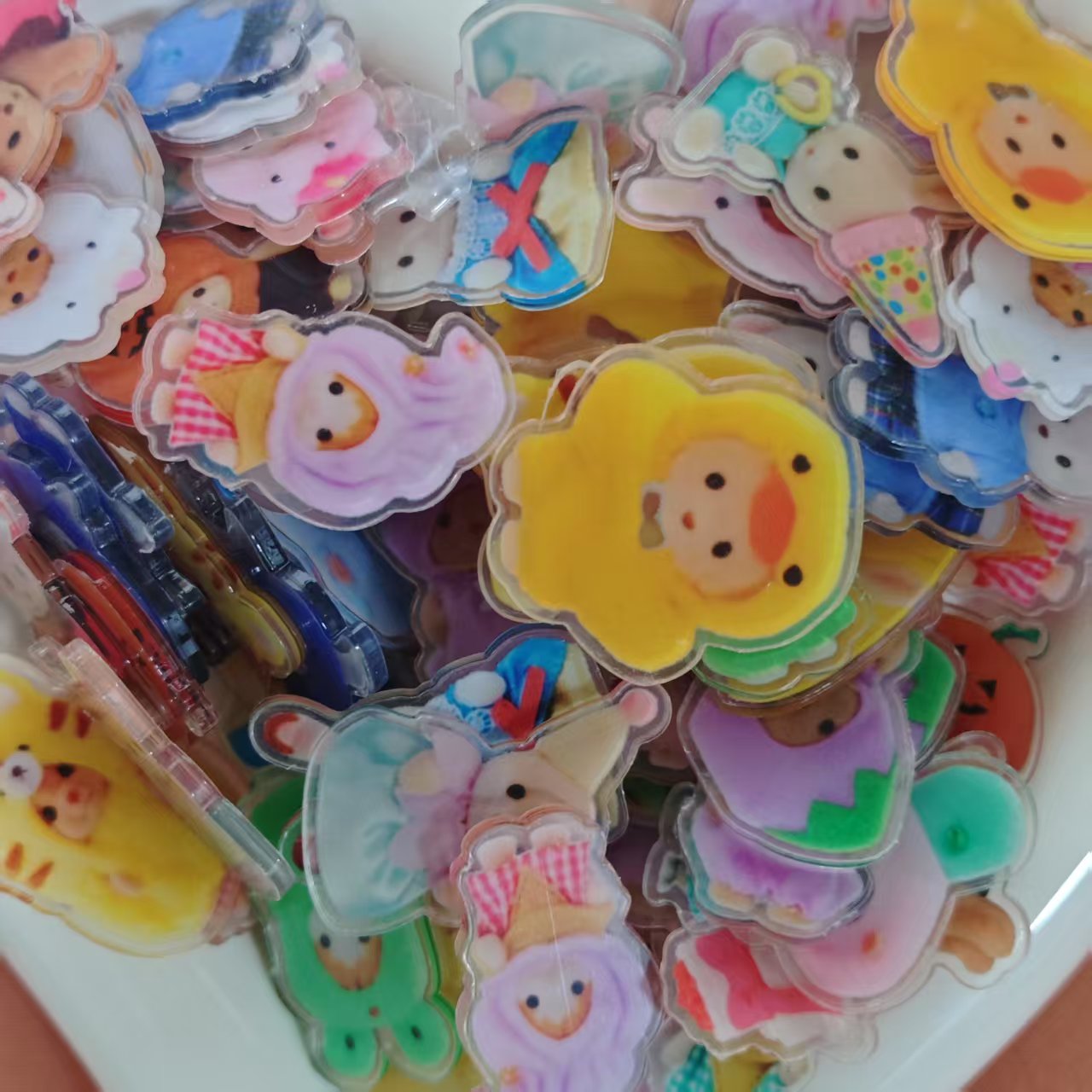 AJ034 (in stock)75pcs Acrylic Irregular Chips - Forest Fairy Series