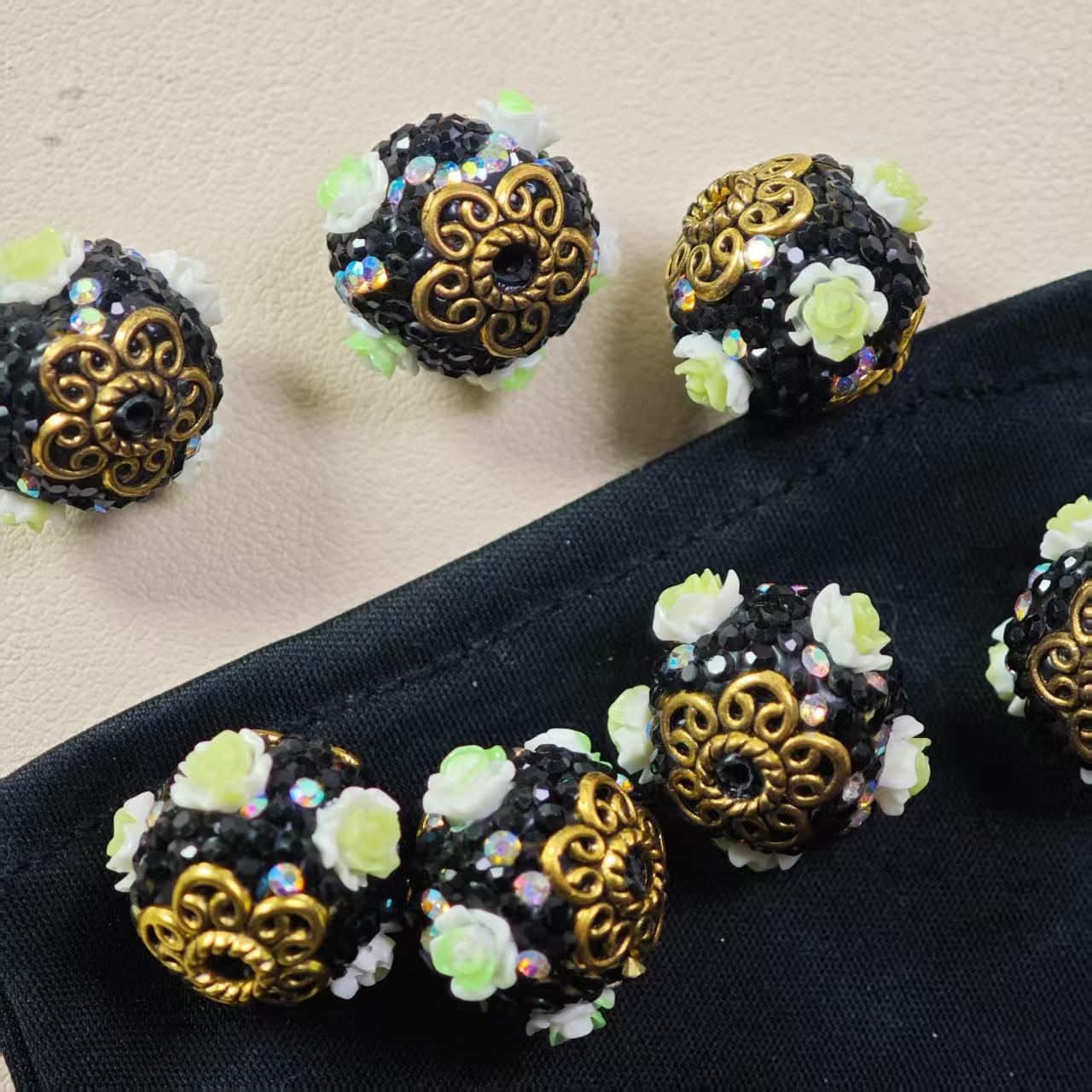 M021【2pcs】 Alloy beads