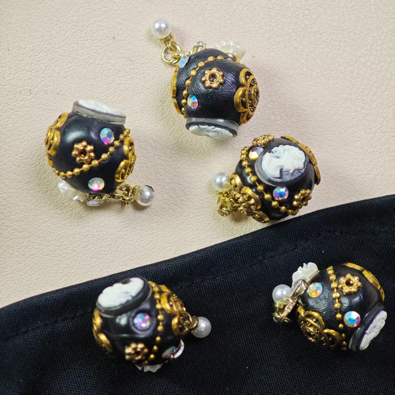 M026【2pcs】 Alloy beads