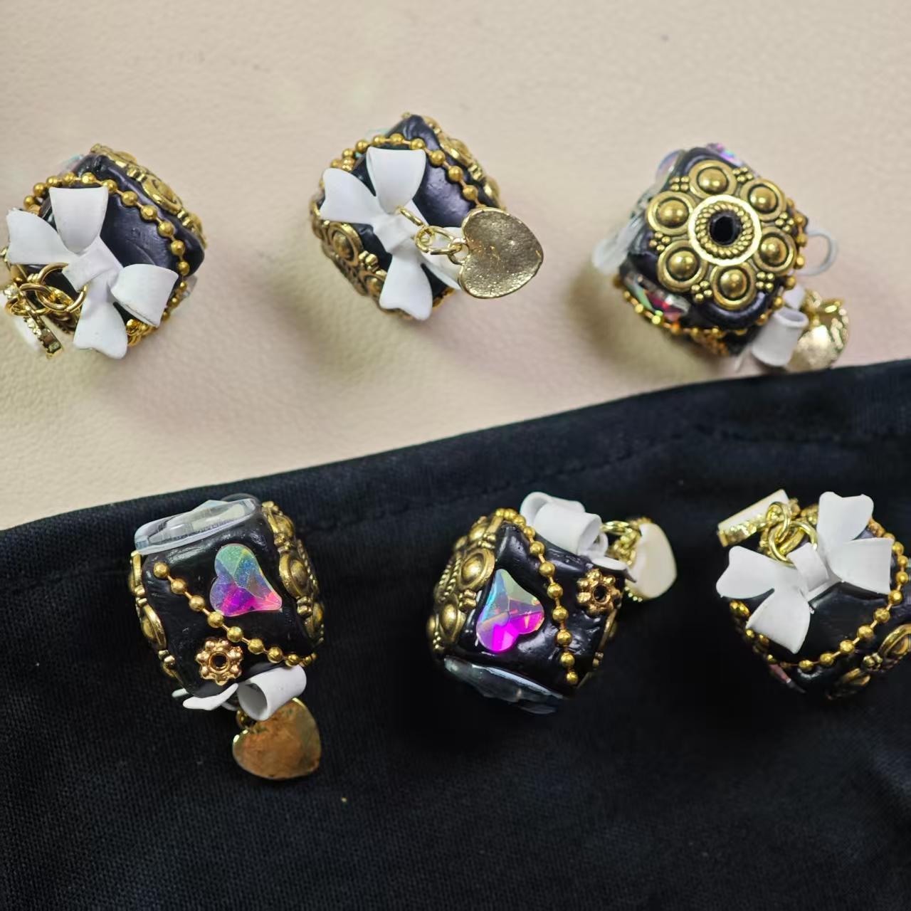 M028【2pcs】 Alloy beads