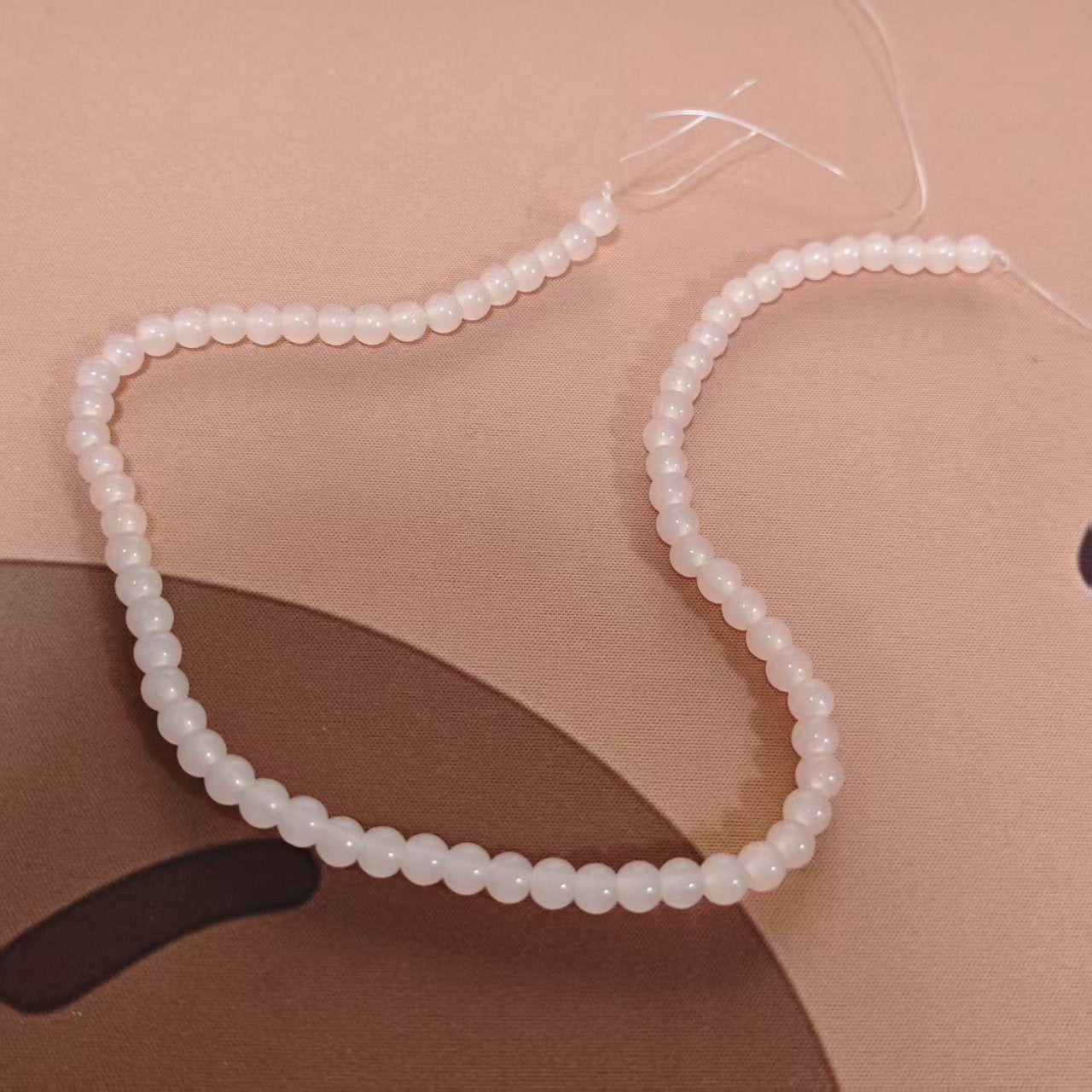 AJ022【clearance】 Pink 6mm String Beads