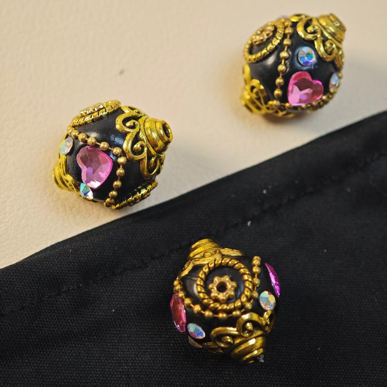 M037【3pcs】 Alloy beads