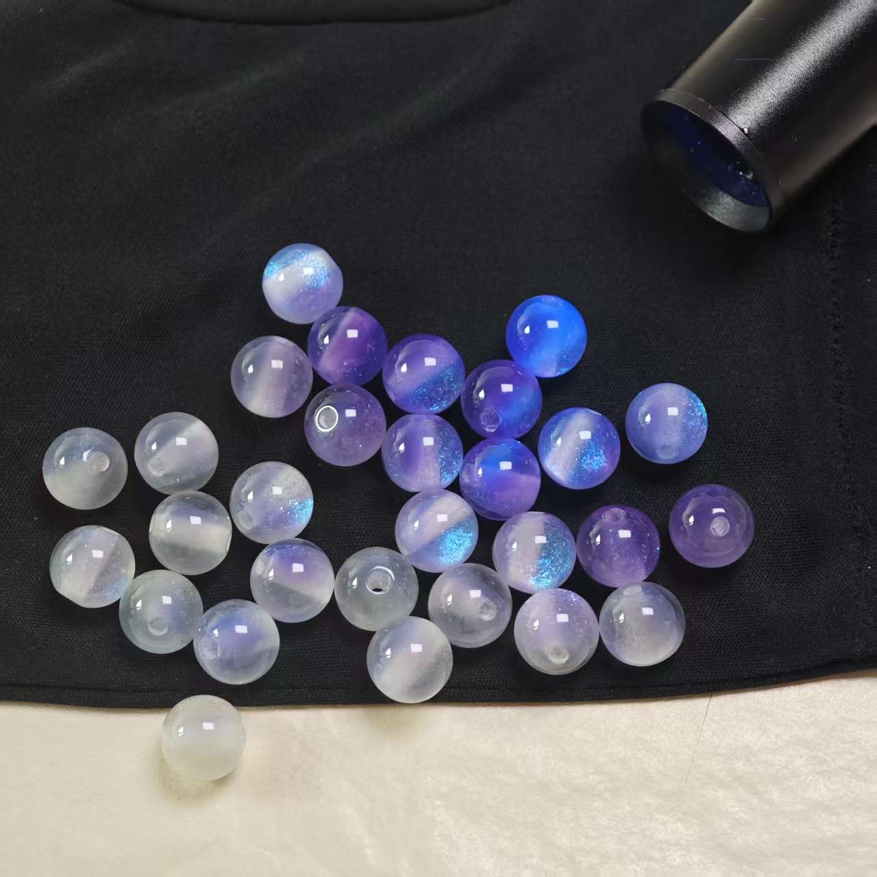 F054【15pcs】10mm resin beads (uv)