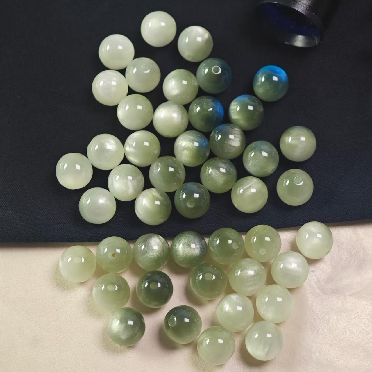 F055【25pcs】10mm resin beads(luminous)