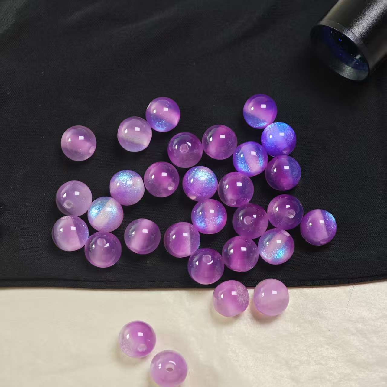 F056【25pcs】10mm resin beads(luminous)