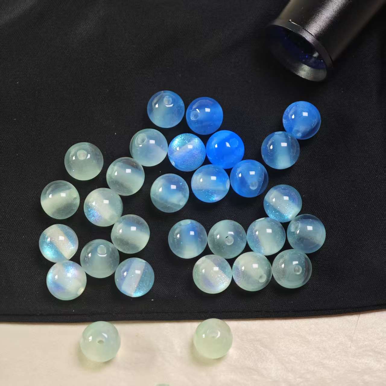 F057【15pcs】10mm resin beads(uv)