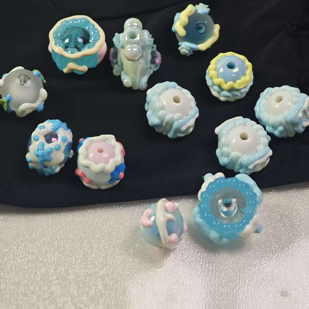 H057【12PCS】acrylic beads