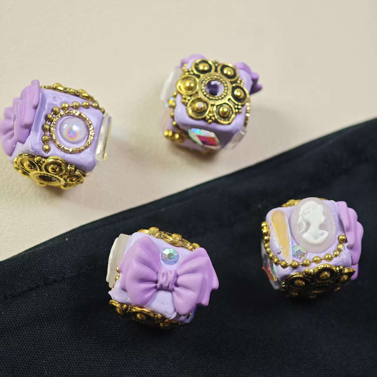 M071【2pcs】 Alloy beads