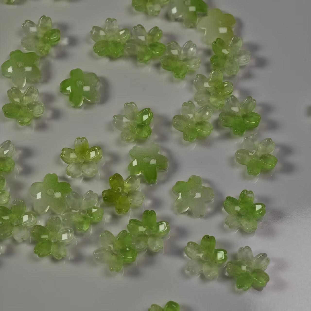 H081【40PCS】11.7mm glass bead