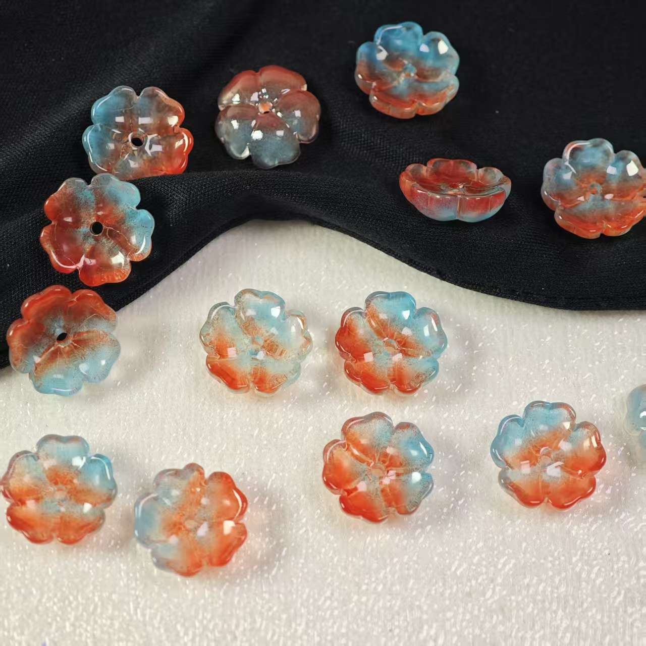 H084【25PCS】13mm glass bead