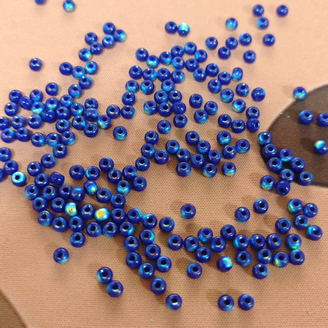 AJ095【Ready stock】 100pcs 4mm Blue Spacer Beads