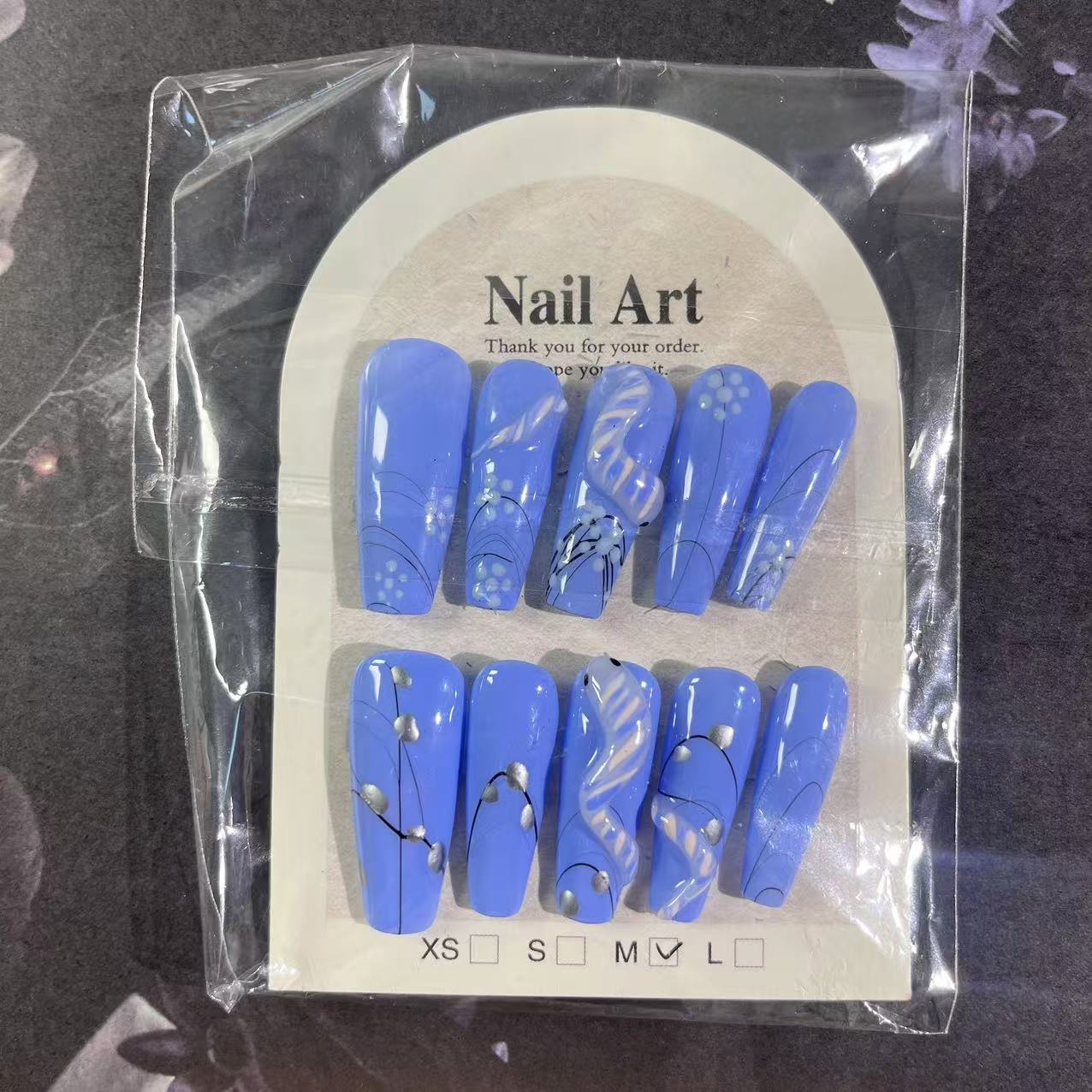N017【Ready stock】nail charm(-m code