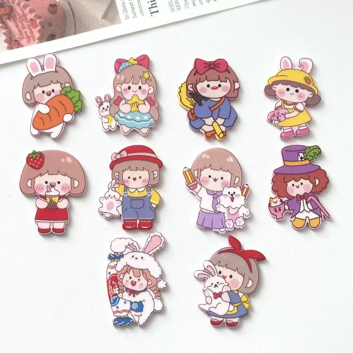 Yv038【presale】bunny girls acrylic