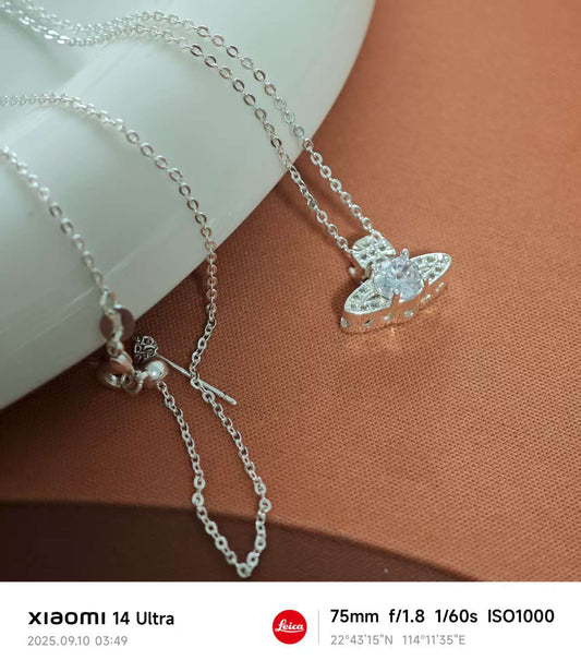 AJ442【1 Pc】Zirconia Planet Chain