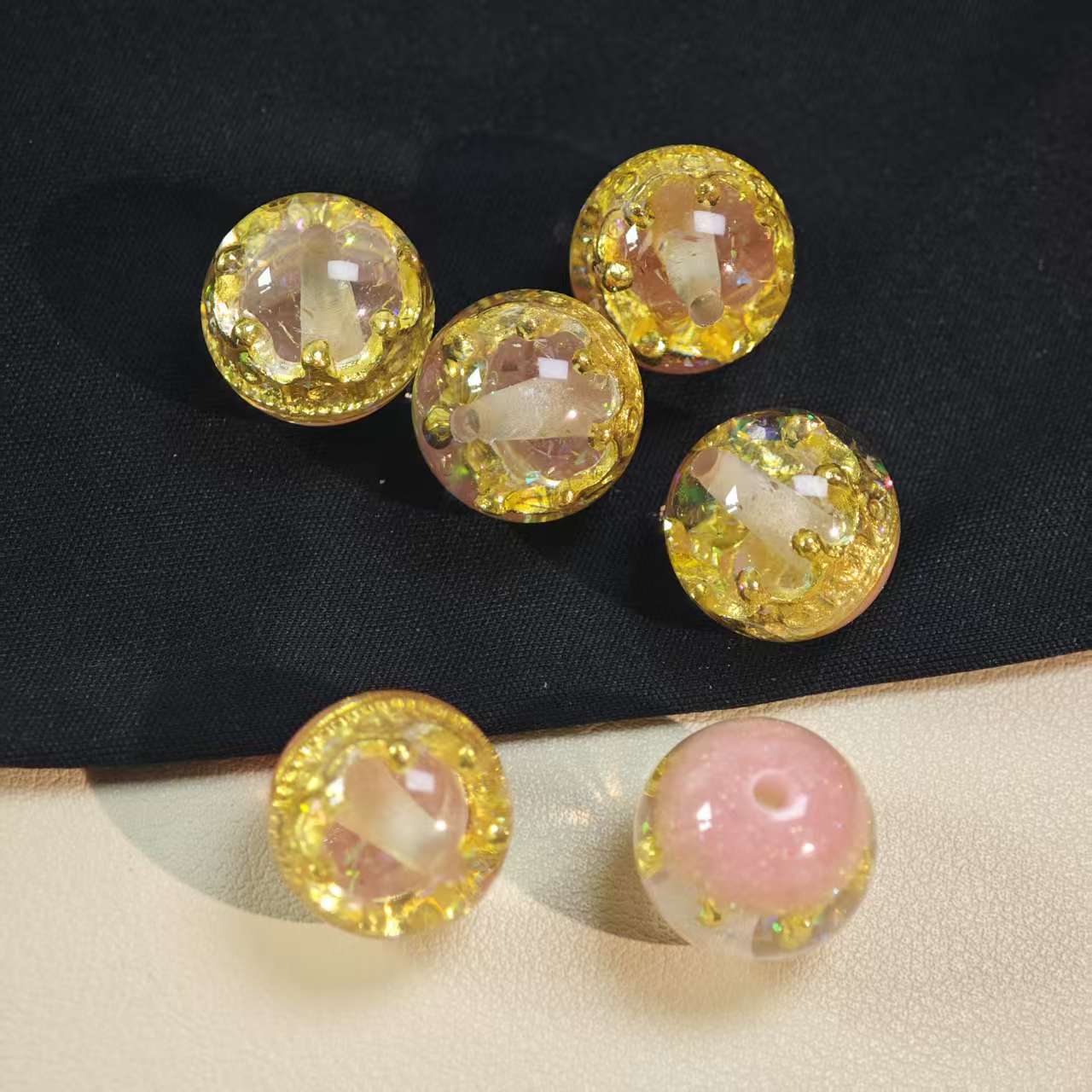 E147【5pcs】 16mm resin beads