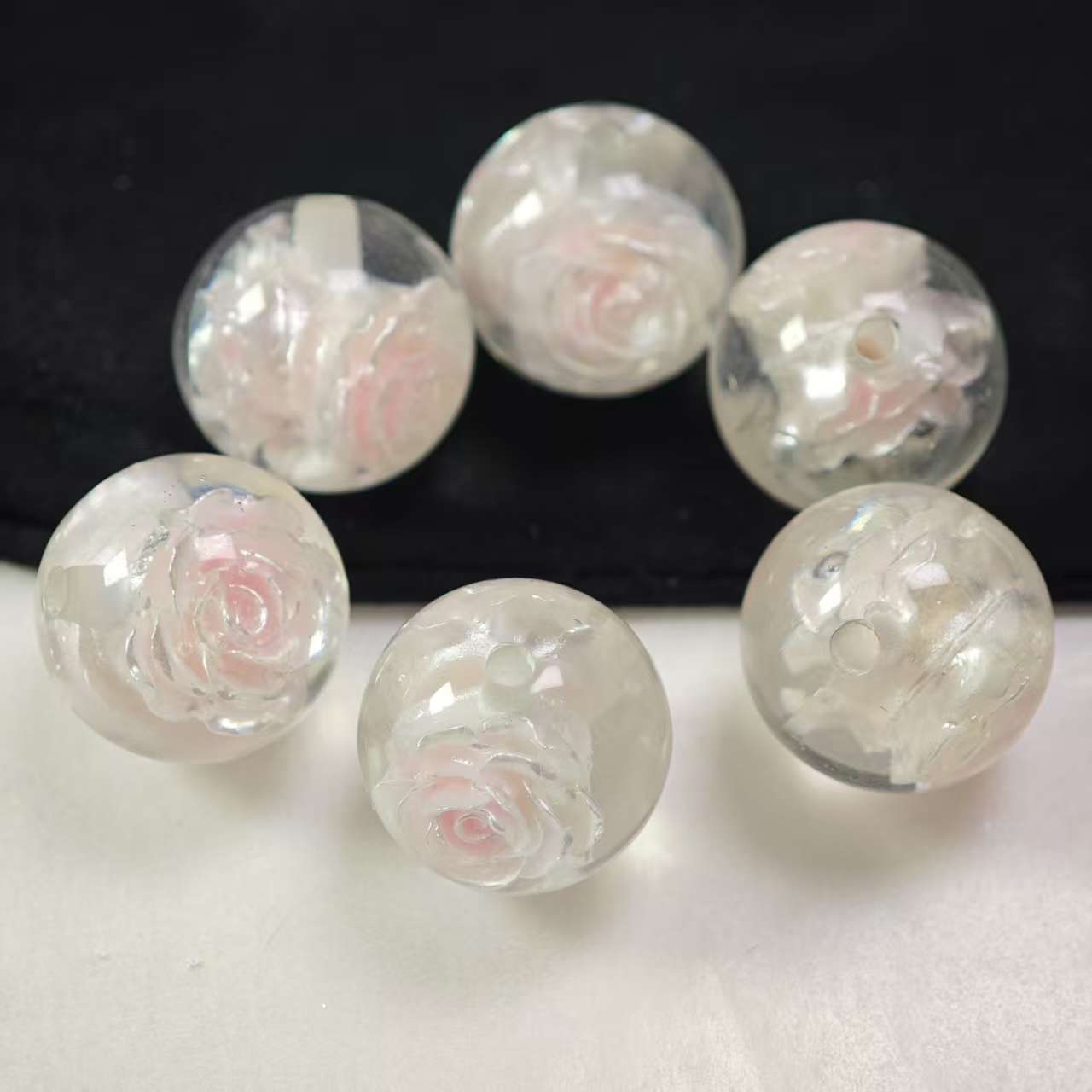 E155【5pcs】 16mm resin beads