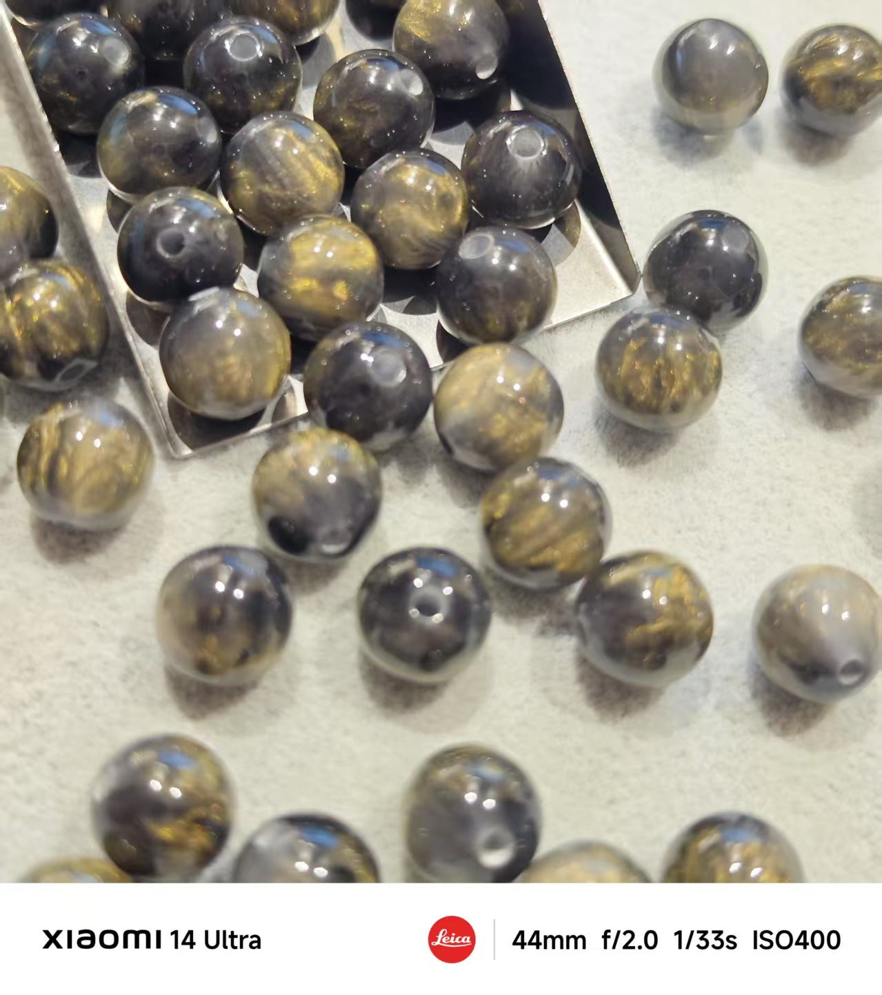 AJ365 【50Pcs】 9mm Resin Beads