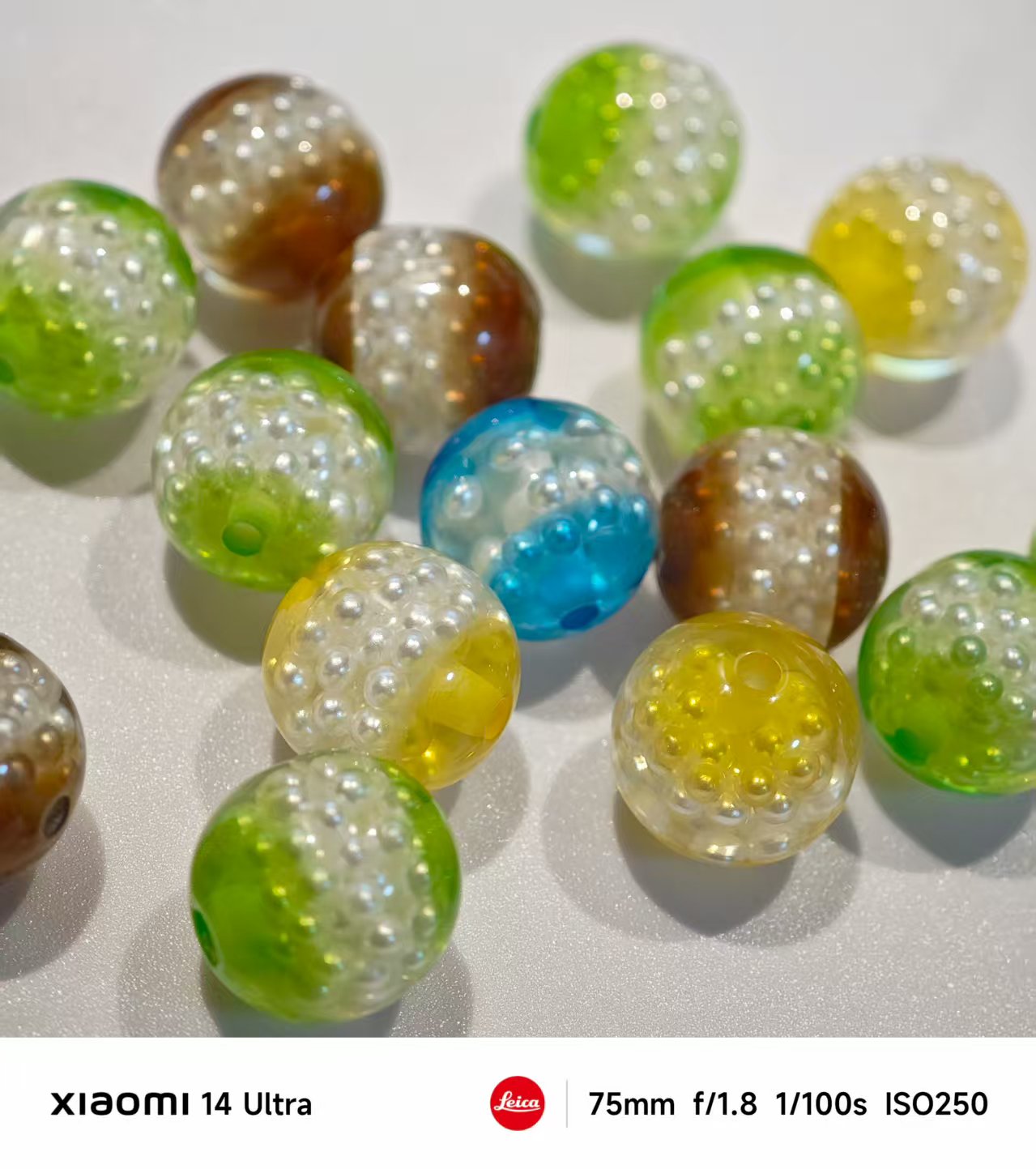 AJ410【15pcs】 15mm Resin Beads - Round Spacer Beads for Jewelry Making