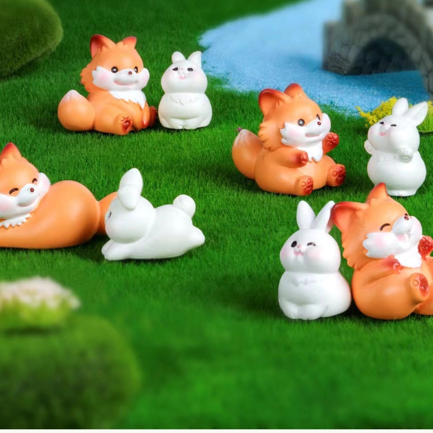 A1044 Fox and rabbit(pre-sale)