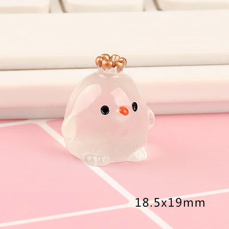 A0504 Crowned  Chicken 3D (luminous)-PRESALE