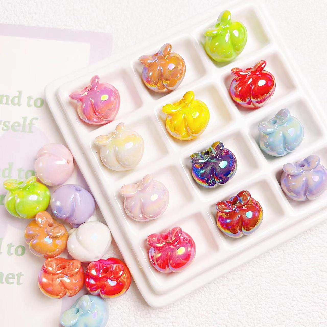 A0666 peach beads mix(PRE-SALE)