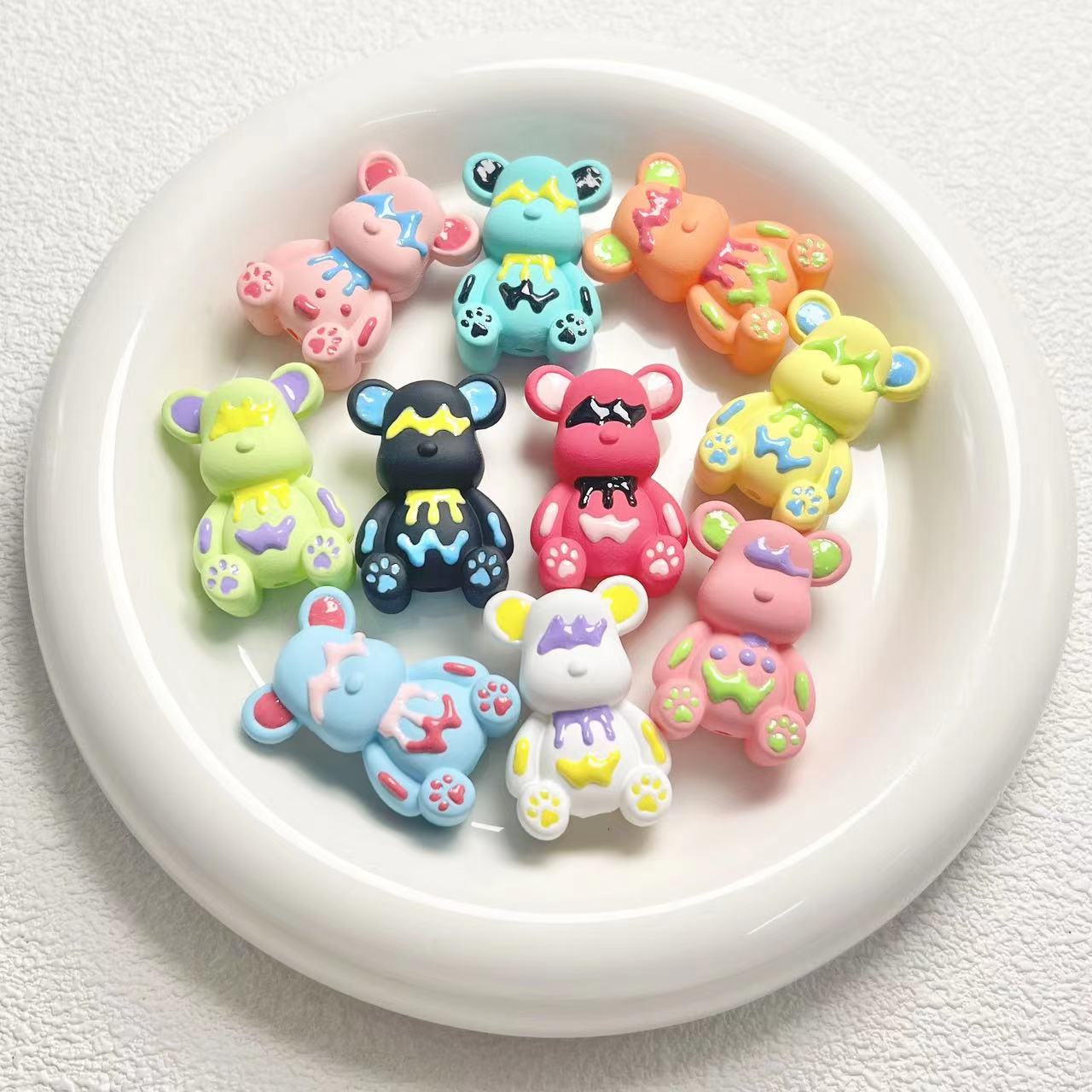 A0603 colorful bear beads(PRE-SALE)