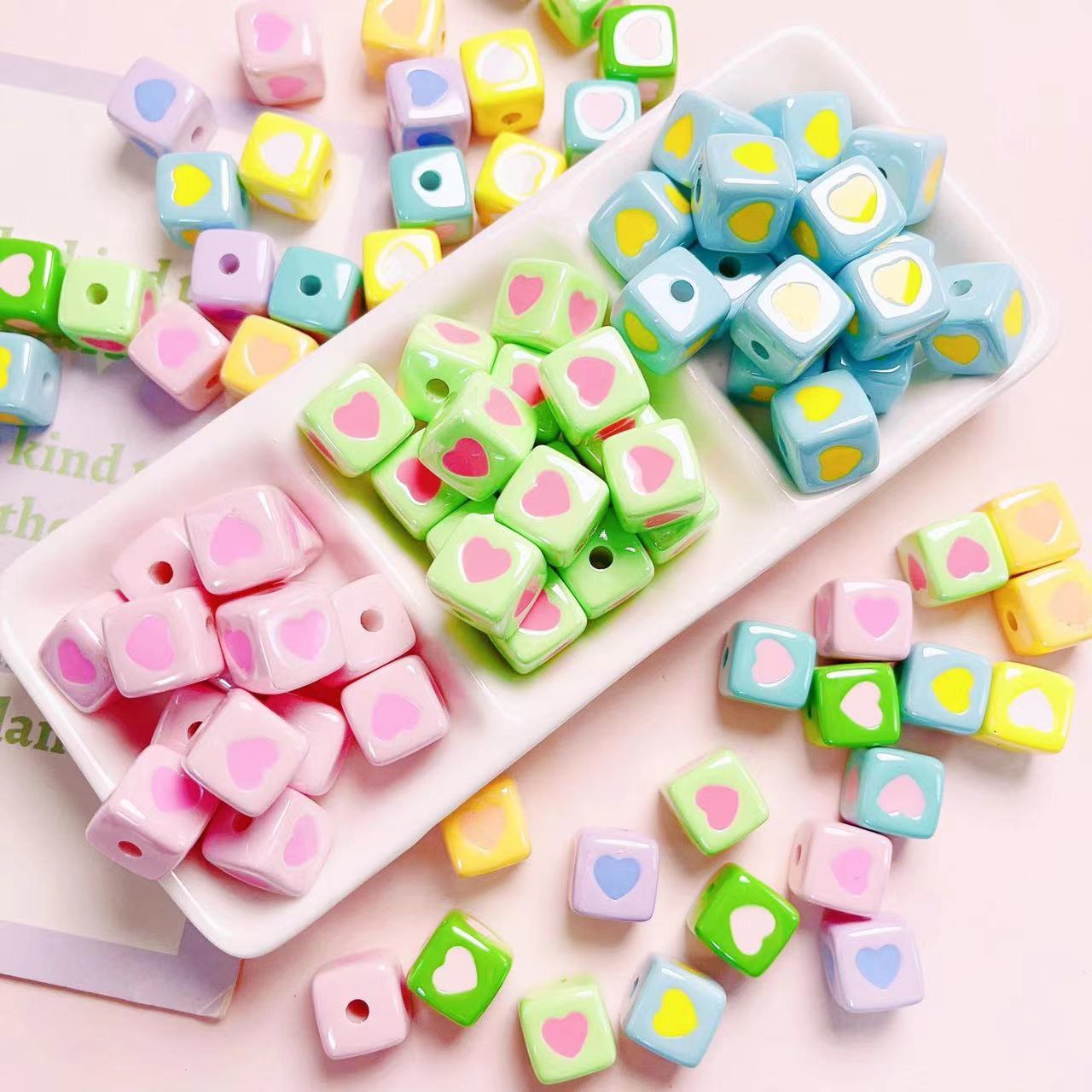A0592 Love Square Beads(pre-order)