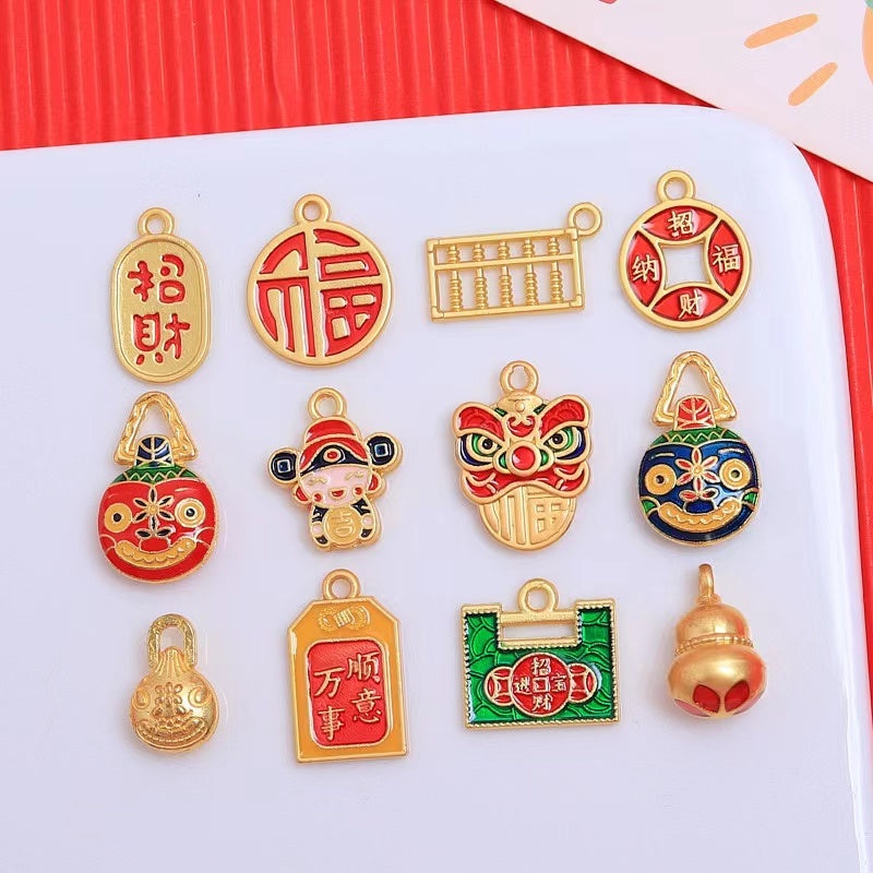 A0604 NEW YEAR METAL CHARM(PRE-SALE)