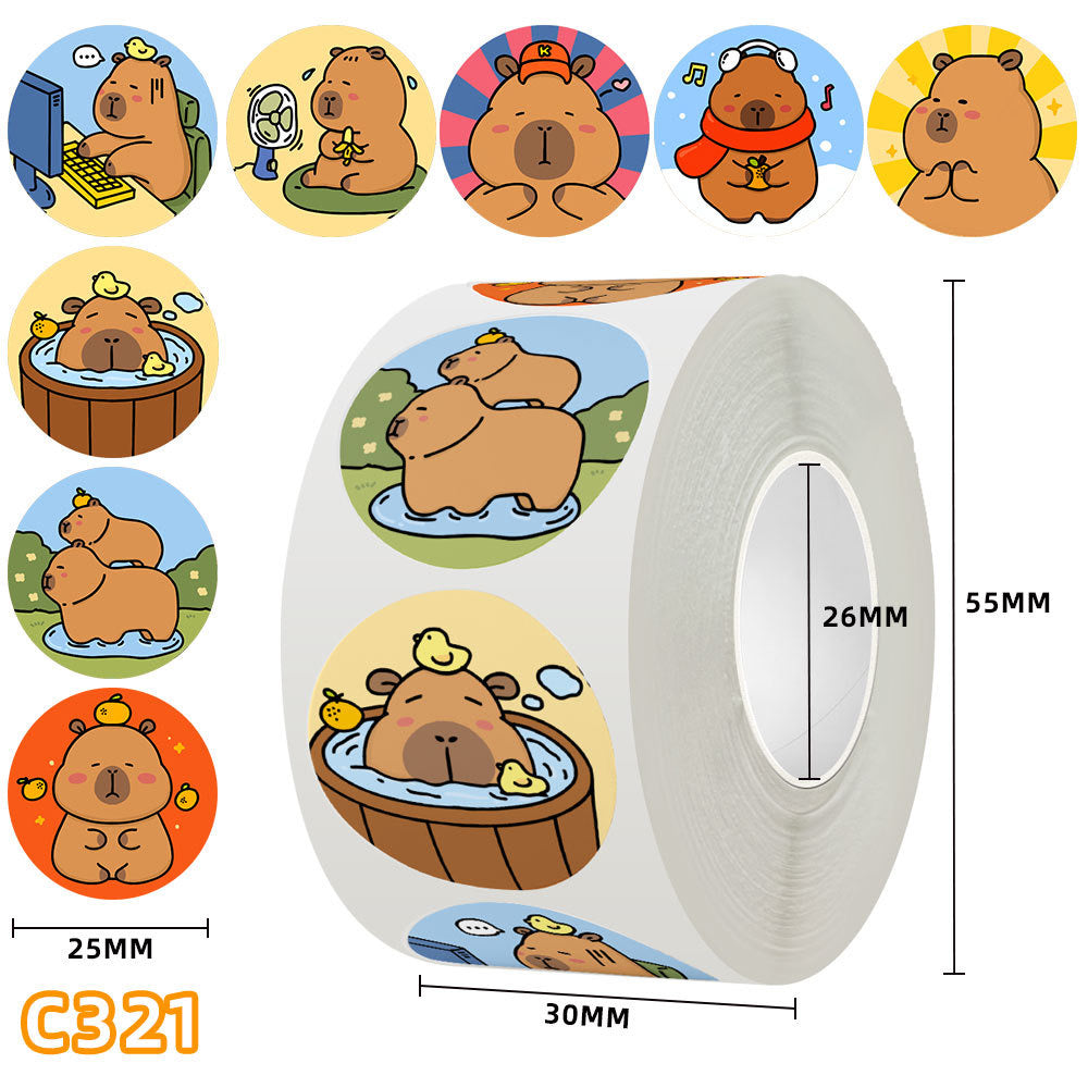 A027-Stickers【Ready stock】capybara Sticker①