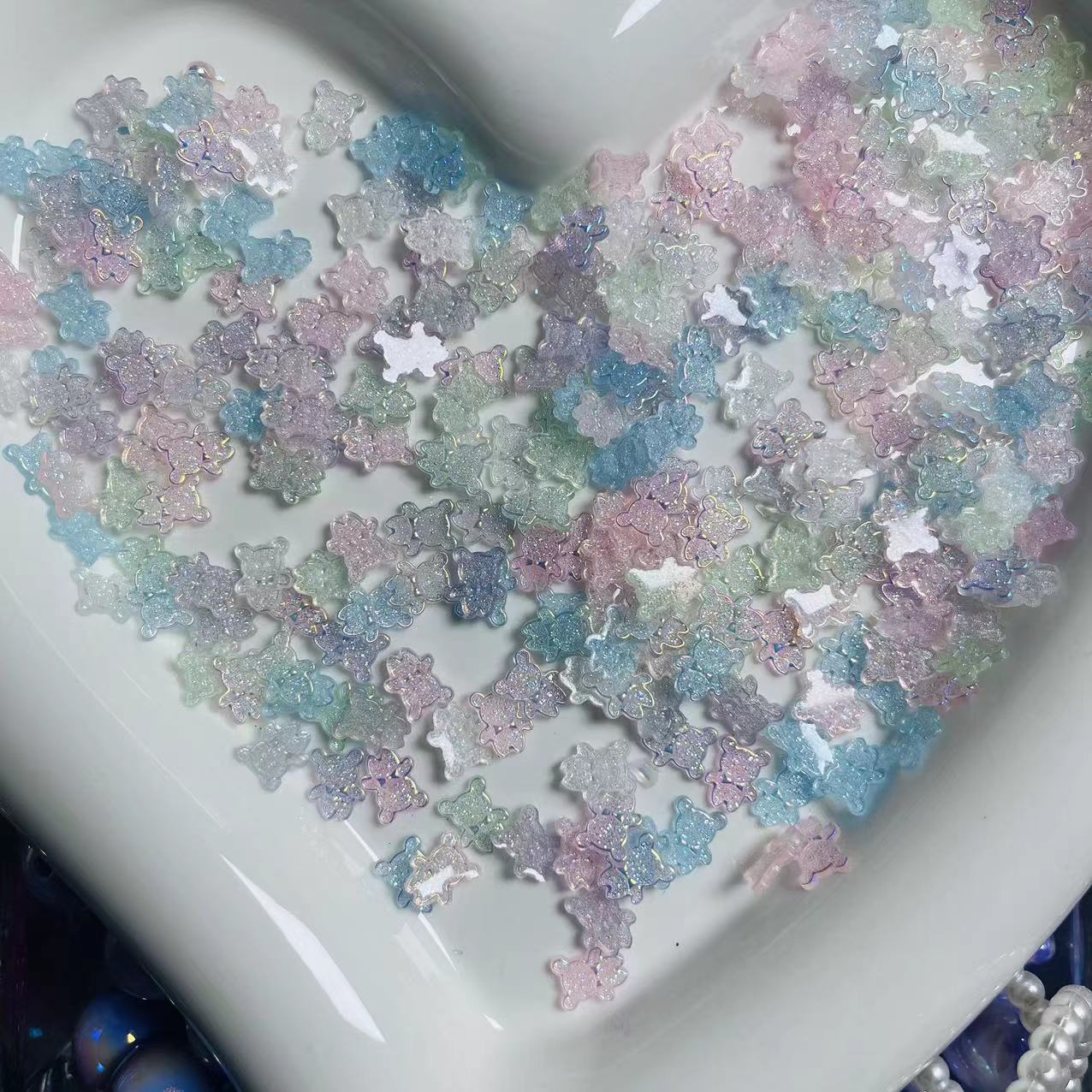 AJ252 tiny candy bear nail charm【Clearence】