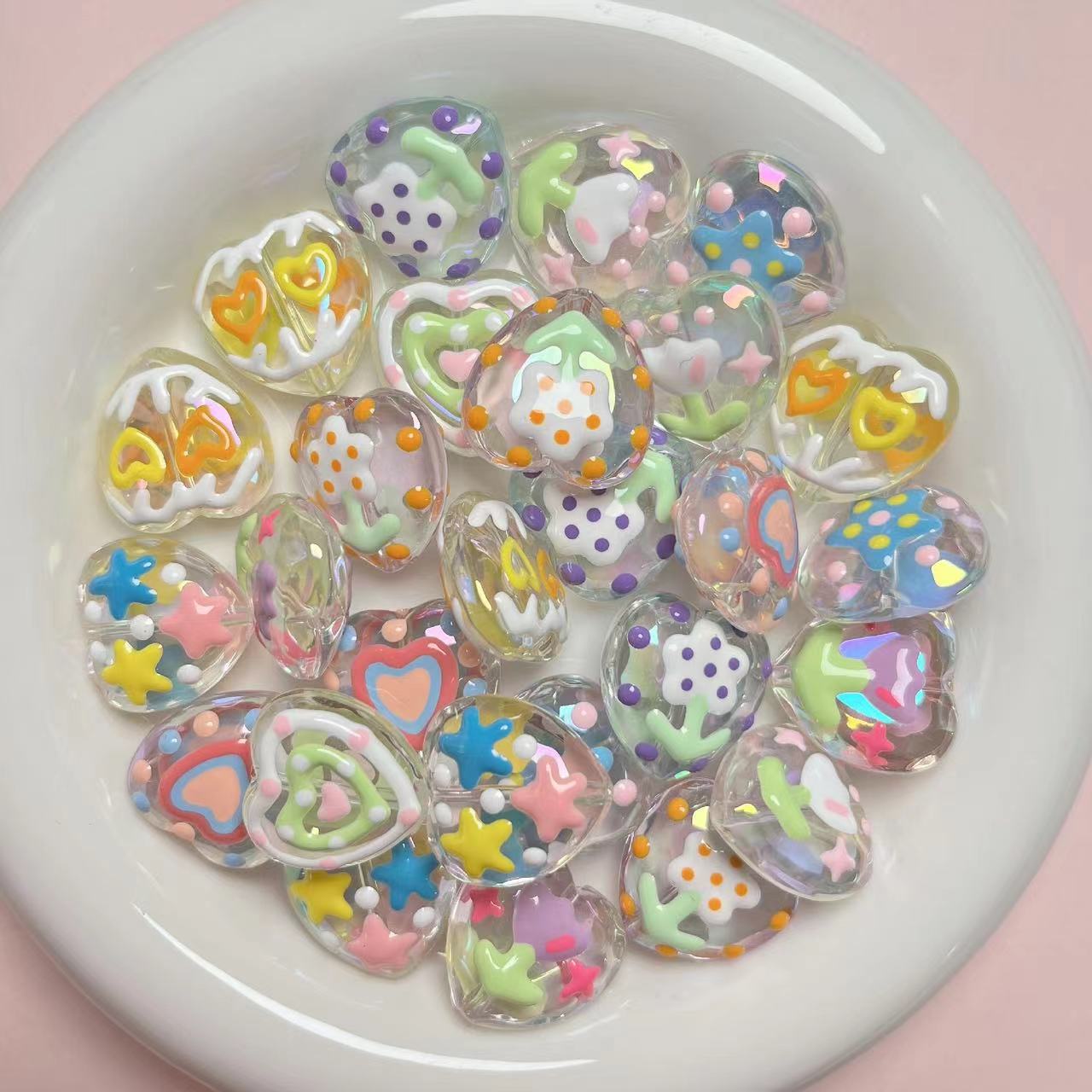 A0770 Hand drawn beads(pre-sale)