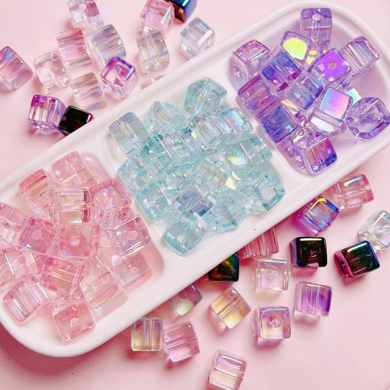 A0803 ice block beads(pre-sale)