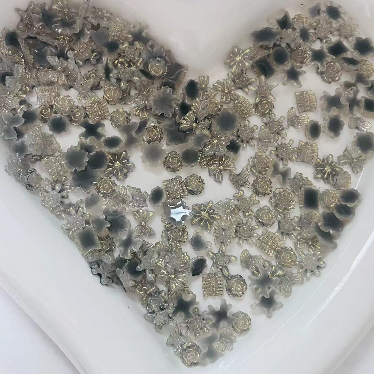 AJ246【clearance】 grey diy nail charm