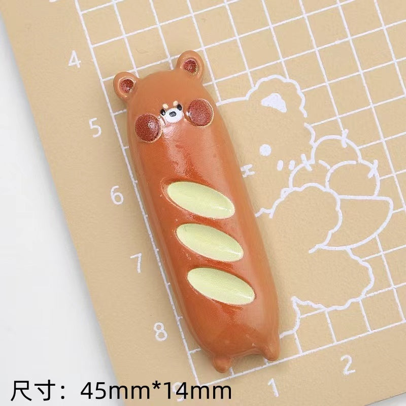 A0875 animal French Baguette - diy charm(pre-sale)