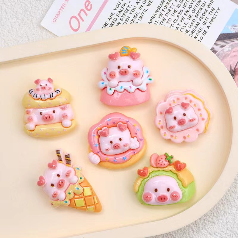 A0894 pink piggy diy charm(pre-sale)