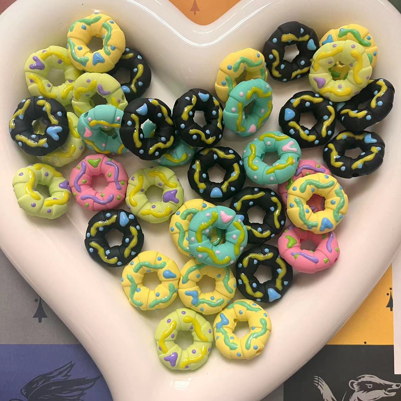 AJ093【clearance】  doughnut beads