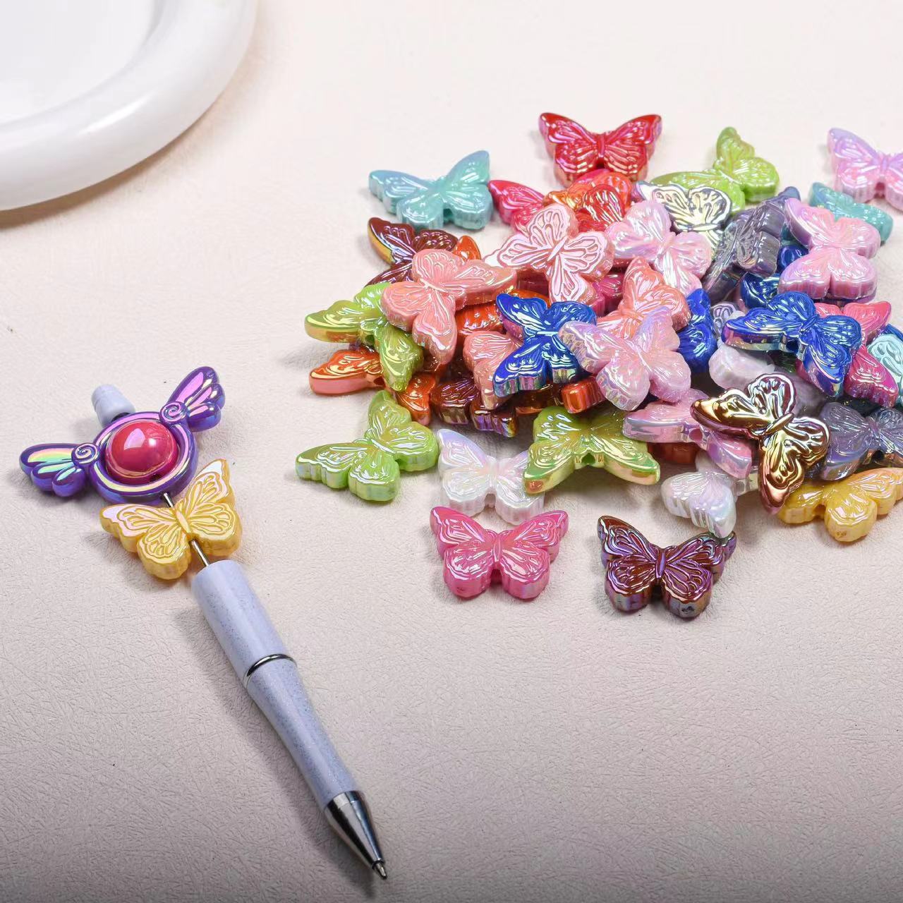 A1017 Colorful butterflies beads(pre-sale)