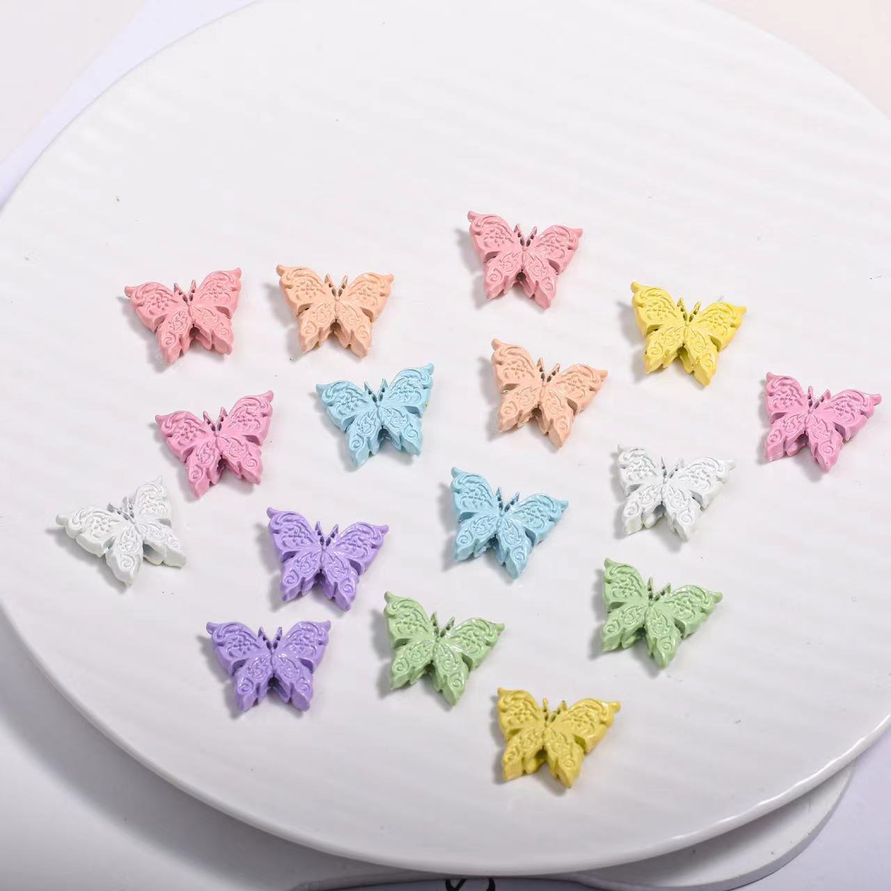 A1020 Macaron Vintage Butterfly beads(pre-sale)