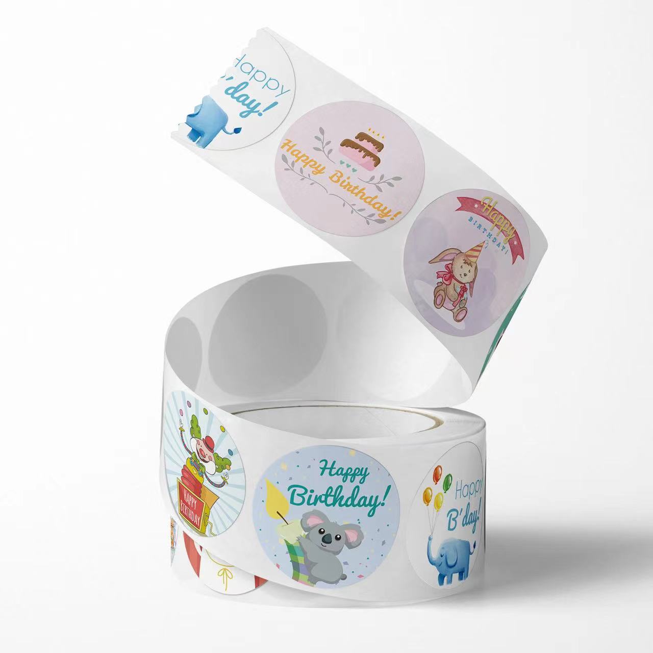 A029-Stickers【Ready stock】 Animal Happy Birthday Sticker①