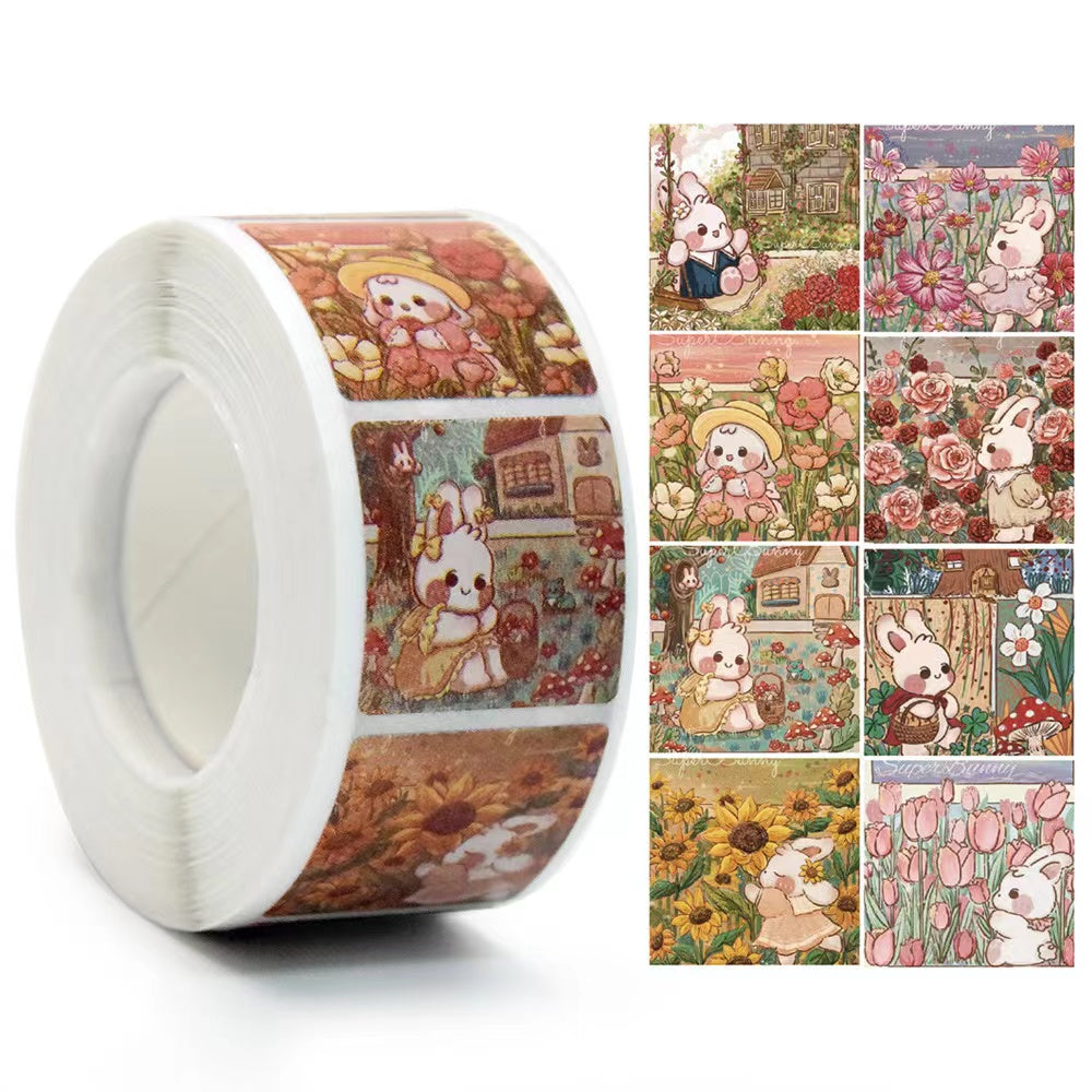 A036-Stickers【Ready stock】garden bunny Sticker