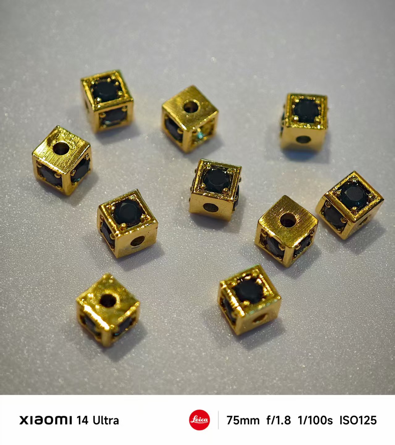 AJ395 【10pcs】 4.5mm Square Zircon Beads