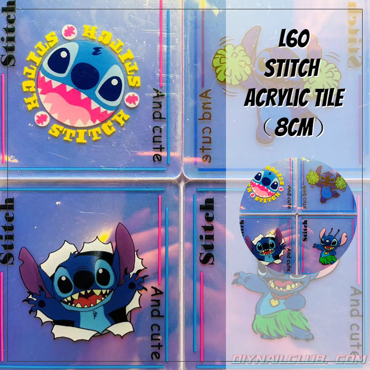 A0555 Stitch  acrylic tile (8cm)-PRESALE