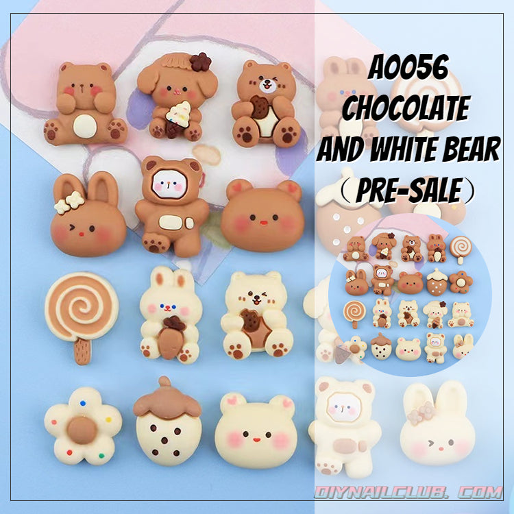 A0478 Chocolate  and white bear(PRE-SALE)