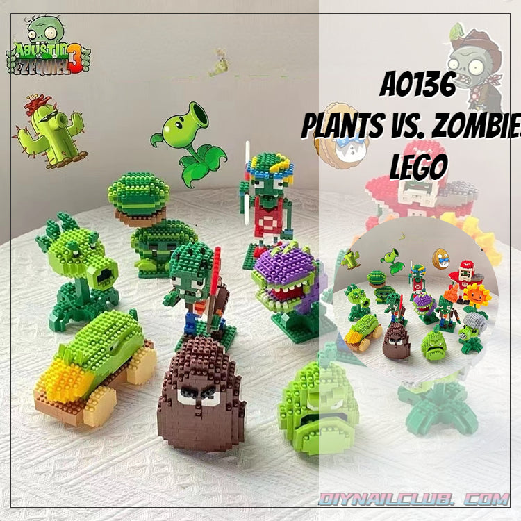A0054 Plants vs. Zombies lego （pre-sale） – diynailclub