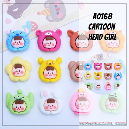 A0079 Cartoon  Head Girl(pre-sale)