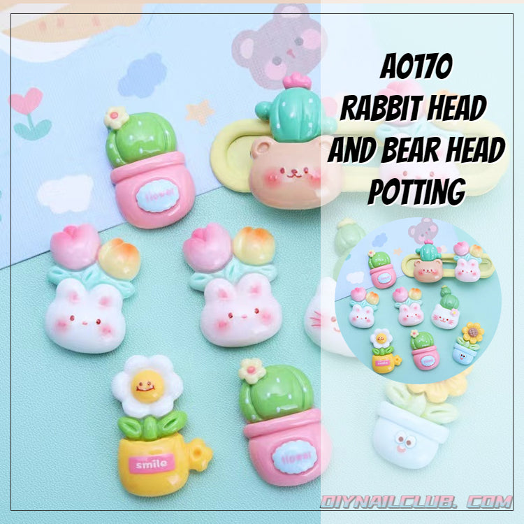 A0001【PRE-SALE】 Rabbit Head  and Bear Head potting