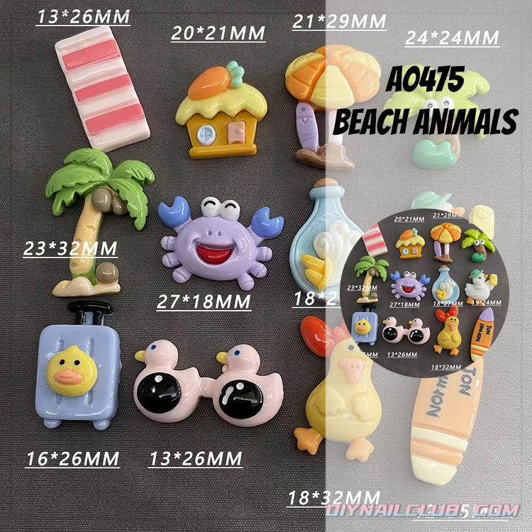 a0198 Beach animals(pre-sale)