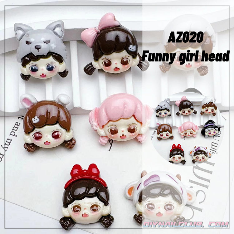 A0412 Funny girl head(pre-sale)